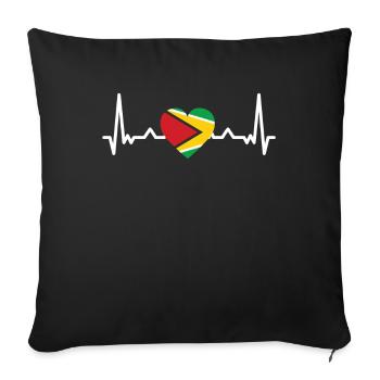 Guyanese Guyana - Sofa pillowcase 17,3'' x 17,3'' (45 x 45 cm) - black - Front