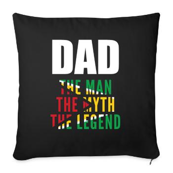 Guyanese Dad Guyana - Sofakissenbezug 45 x 45 cm - Schwarz - Vorne
