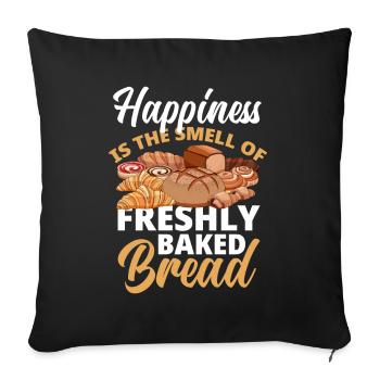 Funny Hobby Baker Gift - Sofa pillowcase 17,3'' x 17,3'' (45 x 45 cm) - black - Front