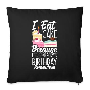 Funny Hobby Baker Gift - Sofa pillowcase 17,3'' x 17,3'' (45 x 45 cm) - black - Front