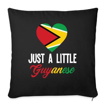 Just A Bit of Guyanese Guyana - Sofa pillowcase 17,3'' x 17,3'' (45 x 45 cm) - black - Front