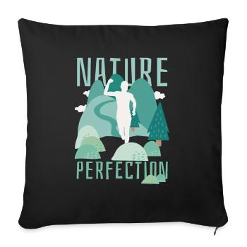 Marathon, TrailRunning Runner - Sofa pillowcase 17,3'' x 17,3'' (45 x 45 cm) - black - Front