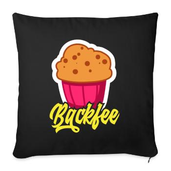 Baking Fairy Funny Baking Baker Gift - Sofa pillowcase 17,3'' x 17,3'' (45 x 45 cm) - black - Front