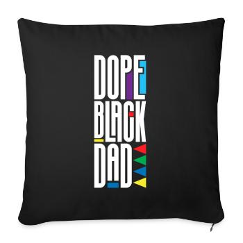 Melanin African American African American Woman - Sofa pillowcase 17,3'' x 17,3'' (45 x 45 cm) - black - Front