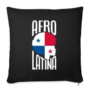 Drôle panama panaméen cadeau panaméen - Housse de coussin décorative 45 x 45 cm - noir - Devant