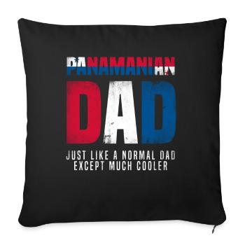 Drôle panama panaméen cadeau panaméen - Housse de coussin décorative 45 x 45 cm - noir - Devant
