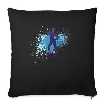 Splash Jump Shoes Fitness - Sofa pillowcase 17,3'' x 17,3'' (45 x 45 cm) - black - Front