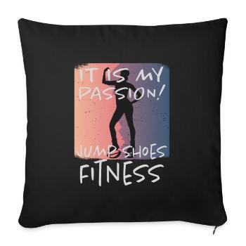 Grunge Jump Shoes Fitness - Sofa pillowcase 17,3'' x 17,3'' (45 x 45 cm) - black - Front