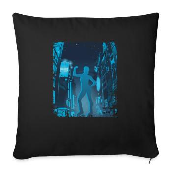 Asian City Jump Shoes Fitness - Housse de coussin décorative 45 x 45 cm - noir - Devant