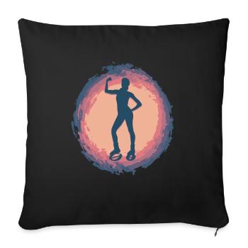 Splash Jump Shoes Fitness - Sofa pillowcase 17,3'' x 17,3'' (45 x 45 cm) - black - Front