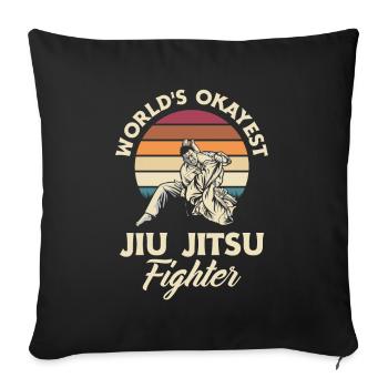 Jiu Jitsu Jiu Jitsu Jiu Jitsu - Sofakissenbezug 45 x 45 cm - Schwarz - Vorne