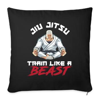 Jiu Jitsu Jiu Jitsu Jiu Jitsu - Sofakissenbezug 45 x 45 cm - Schwarz - Vorne