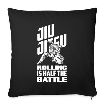 Jiu Jitsu Jiu Jitsu Jiu Jitsu - Sofakissenbezug 45 x 45 cm - Schwarz - Vorne