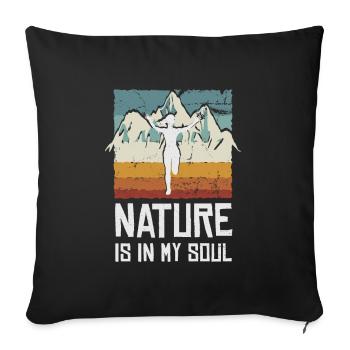 Jump Shoes Fitness, Fitness Woman - Sofa pillowcase 17,3'' x 17,3'' (45 x 45 cm) - black - Front