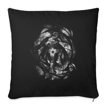 Grunge Rope Jumping - Sofa pillowcase 17,3'' x 17,3'' (45 x 45 cm) - black - Front