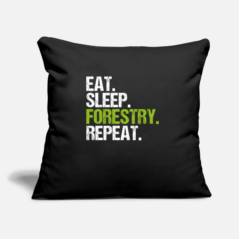 Forestier Forestier Forestier Forestier Ouvrier forestier Forêt Housse de coussin décorative 45 x 45 cm