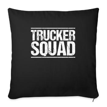 Truck driver Truck driver Professional driver Trucker - Sofa pillowcase 17,3'' x 17,3'' (45 x 45 cm) - black - Front