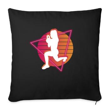 Vaporwave HIIT - Sofa pillowcase 17,3'' x 17,3'' (45 x 45 cm) - black - Front