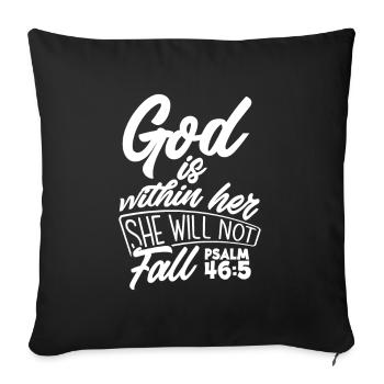 Jesus Christ Christ Religion Religious - Sofa pillowcase 17,3'' x 17,3'' (45 x 45 cm) - black - Front