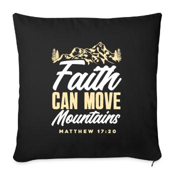 Jésus-Christ-Christ Religion Religieuse - Housse de coussin décorative 45 x 45 cm - noir - Devant
