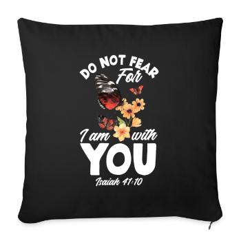 Jesus Christ Christ Religion Religious - Sofa pillowcase 17,3'' x 17,3'' (45 x 45 cm) - black - Front