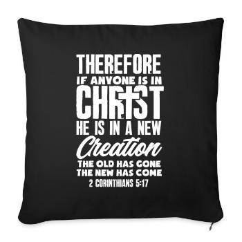 Jesus Christ Christ Religion Religious - Sofa pillowcase 17,3'' x 17,3'' (45 x 45 cm) - black - Front