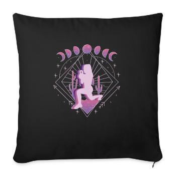 Vaporwave Universe HIIT - Sofa pillowcase 17,3'' x 17,3'' (45 x 45 cm) - black - Front