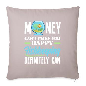 Drôle Aquarist Aquarist Aquarium Cadeau - Housse de coussin décorative 45 x 45 cm - taupe clair - Devant