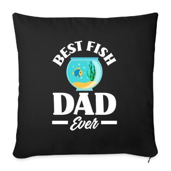 Drôle Aquarist Aquarist Aquarium Cadeau - Housse de coussin décorative 45 x 45 cm - noir - Devant