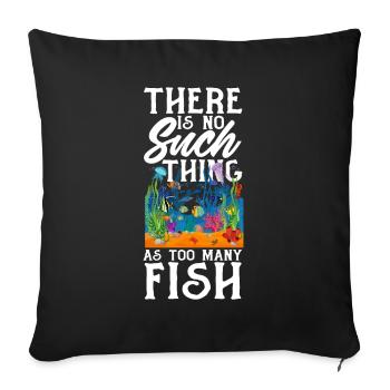 Drôle Aquarist Aquarist Aquarium Cadeau - Housse de coussin décorative 45 x 45 cm - noir - Devant