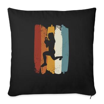 Retro HIIT - Sofa pillowcase 17,3'' x 17,3'' (45 x 45 cm) - black - Front