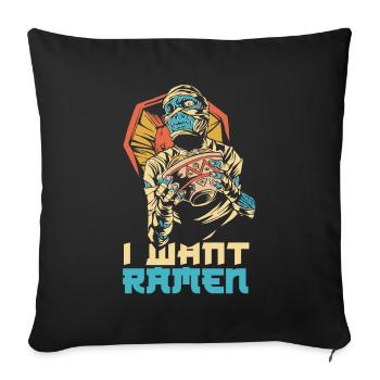 I Like Ramen Halloween Funny Ramen - Sofa pillowcase 17,3'' x 17,3'' (45 x 45 cm) - black - Front