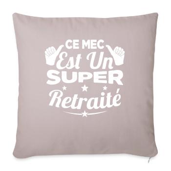 Ce Mec Est Un Super Retraité, Cadeau Pour Retraité - Housse de coussin décorative 45 x 45 cm - taupe clair - Devant