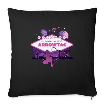 Fabulous world of Arrowtag - Sofa pillowcase 17,3'' x 17,3'' (45 x 45 cm) - black - Front