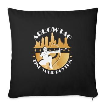 Arrowtag Rhythm - Sofakissenbezug 45 x 45 cm - Schwarz - Vorne