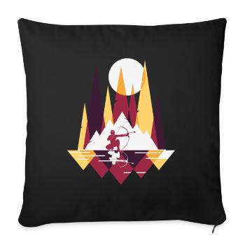 Arrowtag Tir à l’arc - Housse de coussin décorative 45 x 45 cm - noir - Devant