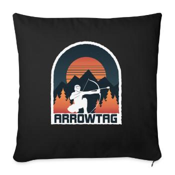 Arrowtag Tir à l’arc - Housse de coussin décorative 45 x 45 cm - noir - Devant
