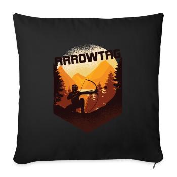 Arrowtag Tir à l’arc - Housse de coussin décorative 45 x 45 cm - noir - Devant