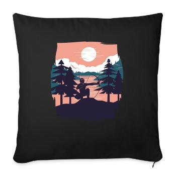 Arrowtag Tir à l’arc - Housse de coussin décorative 45 x 45 cm - noir - Devant