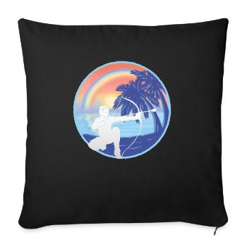 Arrowtag Tir à l’arc - Housse de coussin décorative 45 x 45 cm - noir - Devant