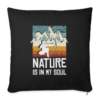 Arrowtag, Tir à l’arc - Housse de coussin décorative 45 x 45 cm - noir - Devant