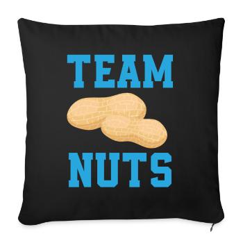 Pink Or Blue Gender Reveal Baby Party Team Boy - Sofakissenbezug 45 x 45 cm - Schwarz - Vorne