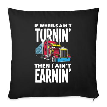 Truck Driver Trucker Truck Driver Driver - Sofa pillowcase 17,3'' x 17,3'' (45 x 45 cm) - black - Front