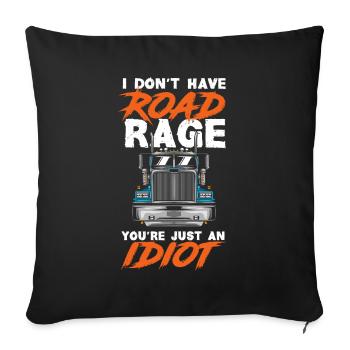 Truck Driver Trucker Truck Driver Driver - Sofa pillowcase 17,3'' x 17,3'' (45 x 45 cm) - black - Front