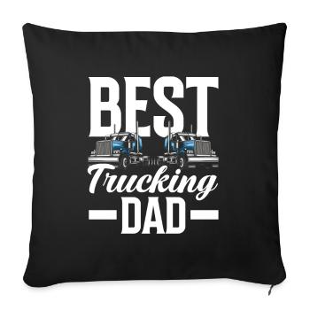 Truck Driver Trucker Truck Driver Driver - Sofa pillowcase 17,3'' x 17,3'' (45 x 45 cm) - black - Front