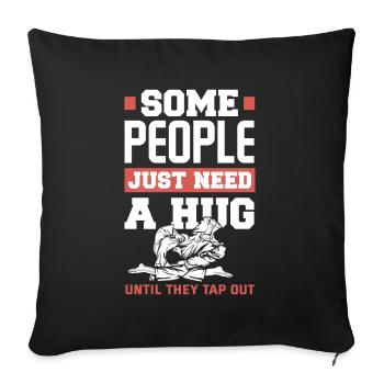 Jiu Jitsu Jiu Jitsu Jiu Jitsu - Sofakissenbezug 45 x 45 cm - Schwarz - Vorne
