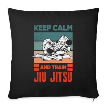 Jiu Jitsu Jiu Jitsu Jiu Jitsu - Sofakissenbezug 45 x 45 cm - Schwarz - Vorne