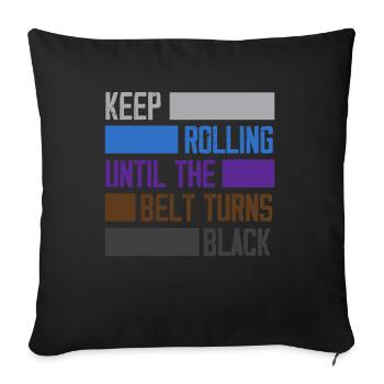 Jiu Jitsu Jiu Jitsu Jiu Jitsu - Sofakissenbezug 45 x 45 cm - Schwarz - Vorne