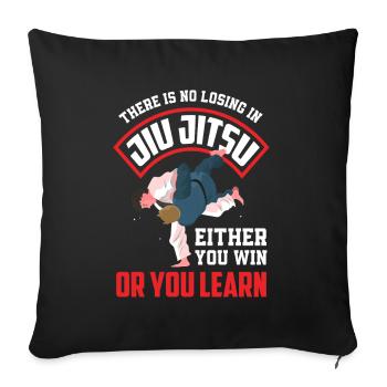 Jiu Jitsu Jiu Jitsu Jiu Jitsu - Sofakissenbezug 45 x 45 cm - Schwarz - Vorne