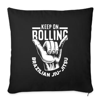Jiu Jitsu Jiu Jitsu Jiu Jitsu - Sofakissenbezug 45 x 45 cm - Schwarz - Vorne